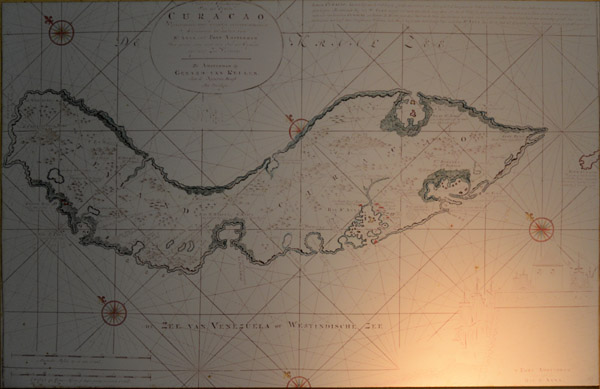 Early Dutch sea chart of Curaao