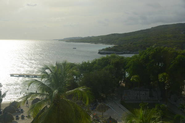 View of the coast west of the Curaao Hilton