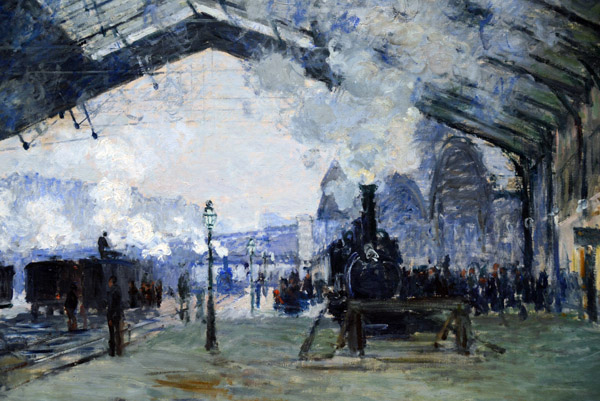 Arrival of the Normandy Train, Gare Saint-Lazare, Claude Monet, 1877