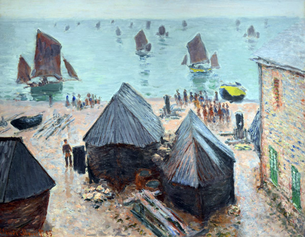 The Departures of the Boats, tretat, Claude Monet, 1885