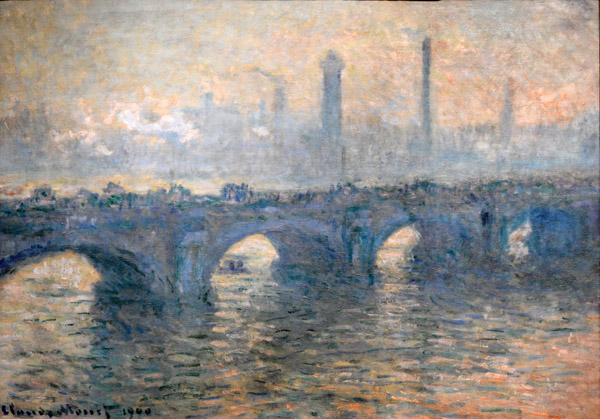 Waterloo Bridge, Gray Weather, Claude Monet, 1900