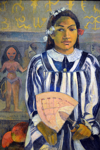 The Ancestors of Tehamana, or Tehamana Has Many Parents (Merahi metua no Tehamana), Paul Gauguin, 1893