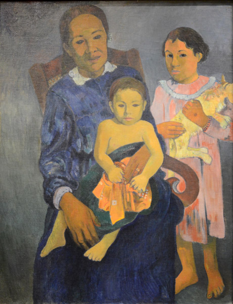 Polynesian Woman and Children, Paul Gauguin, 1901