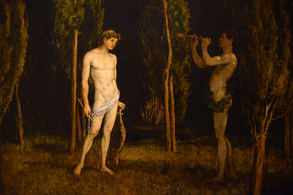 Apollo and Marsyas, Hans Thoma, 1888