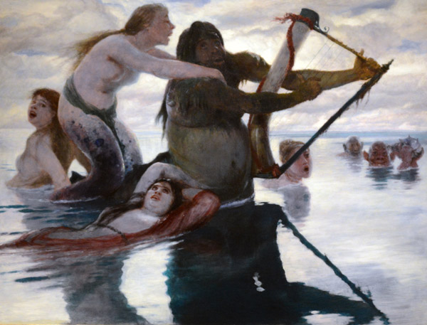 In the Sea, Arnold Bcklin, 1883