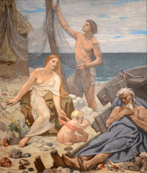 The Fisherman's Family, Pierre-Ccile Puvis de Chavannes, 1887