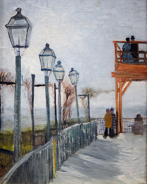Terrace and Observation Deck at the Moulin de Blute-Fin, Montmartre, Vincent van Gogh, 1887