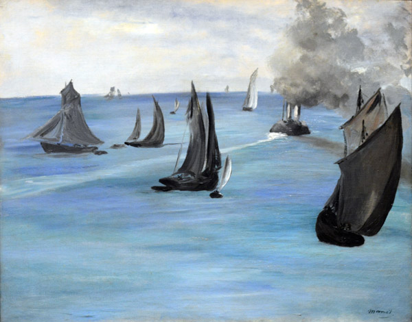 Steamboat Leaving Boulogne, douard Manet, 1864