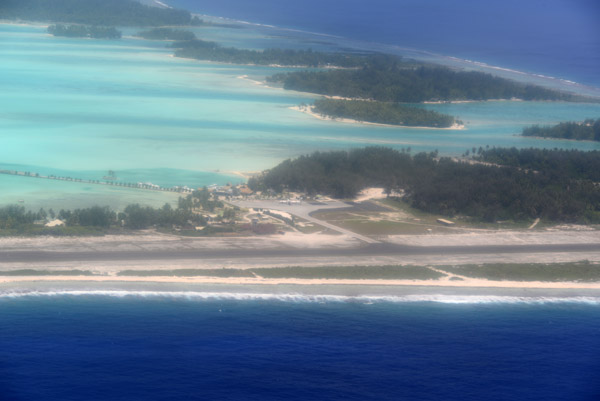 Bora Bora airport was constructed in 1943 to support the US Military during WWII