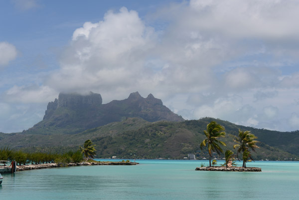 View of Bora Bora from the airport