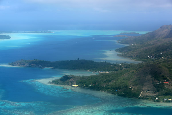 East coast of Bora Bora where my hotel was located
