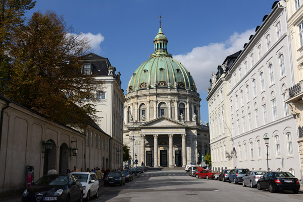 Frederiksgade from Amaleinborg to the Marble Church