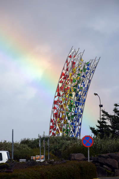 Rainbow with the Rainbow Sculpture, Kevlavk