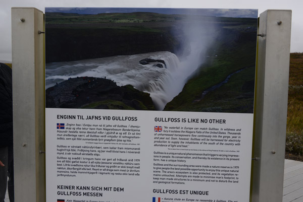 No waterfall in Europe can match Gullfoss