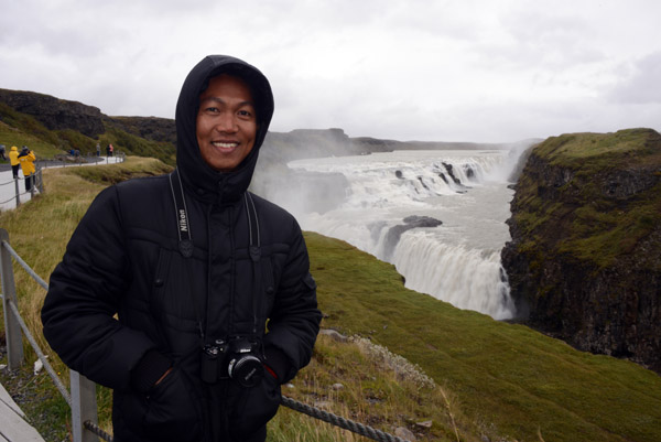 Dennis at Gullfoss