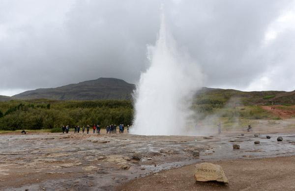 Eruption of the geyser Strokkur