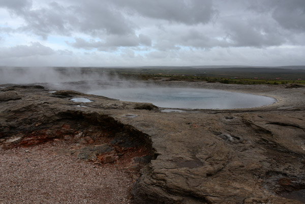 The Great Geysir erupts infrequently