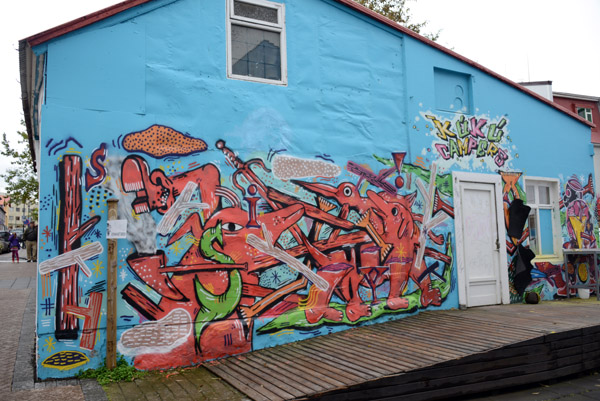 Graffiti wall mural - Kk Campers, Reykjavk