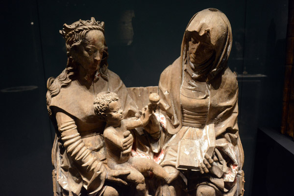Virgin Mary and her mother St. Anne with the infant Jesus, Hold, NW Iceland ca 1500