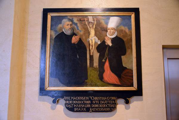 Memorial plaque of Ari Magnsson and Kristn Gu∂brandsdttir, 1652