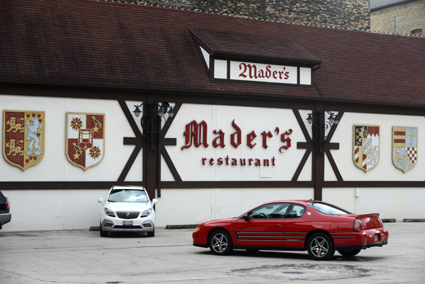 Mader's Restaurant, a famous German establishment in Milwaukee since 1902 (when a beer cost 3 cents) 