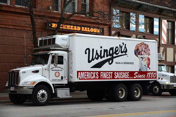 Usinger's famous Milwaukee sausage since 1880, though to me, like Pabst's beers, doesn't stand up to the German original