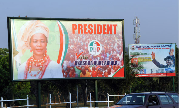 Nigerian 2015 Presidential Elections - a female candidate, Akasoba Duke Abiola