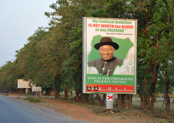 Nigerian President Goodluck Ebele Jonathan is up for reelection in 2015