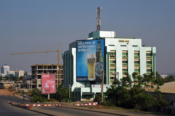 Billboard advertisement for Star, the National Beer of Nigeria, on Theodak Plaza, Abuja