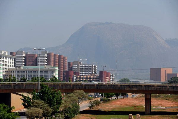 Aso Rock provides a dramatic backdrop to the Nigerian Capital, Abuja