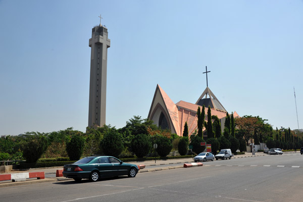 The church is across from the Central Bank of Nigeria and the security people are very uptight with a great fear of cameras