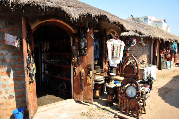 The Abuja Arts & Crafts Village is rather large with around 75 huts