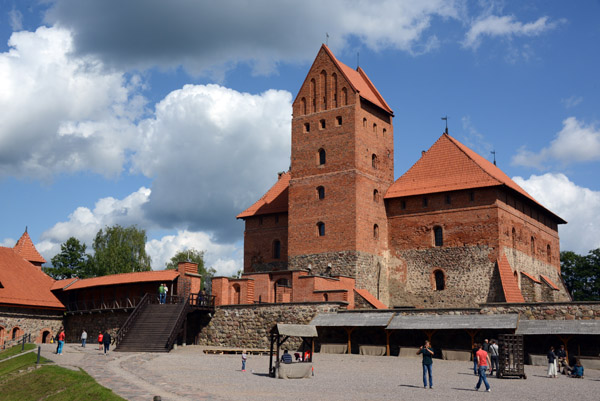 Courtyard with the Ducal Palace, Trakai Island Castle