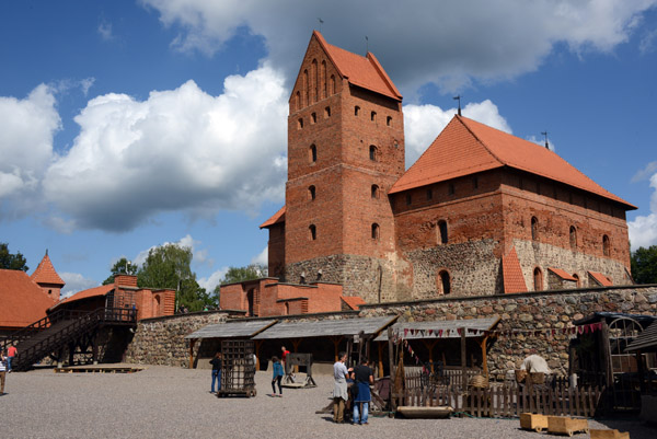 Courtyard with the Ducal Palace, Trakai Island Castle