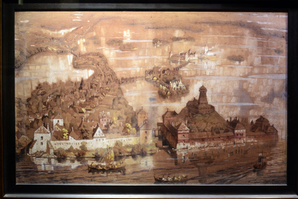 Artists impression of the Trakai Peninsula Castle