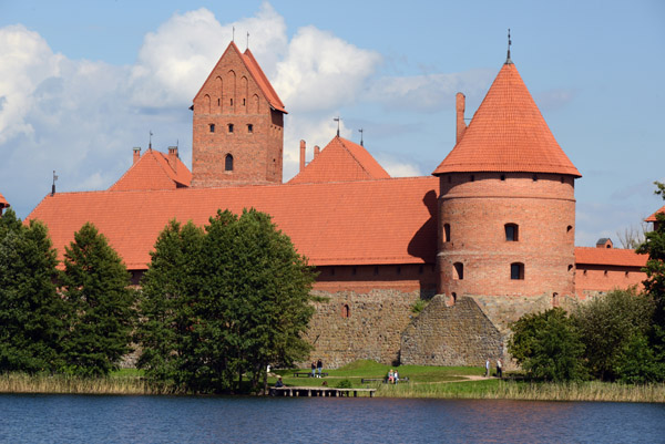 Trakai Island Castle seen from the Viva Trakai Resort