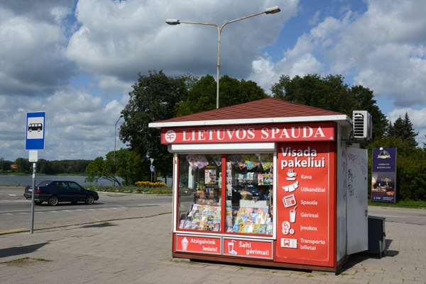 Kiosk at the bus station in Trakai - Lietuvos Spauda (Lithuanian Press)