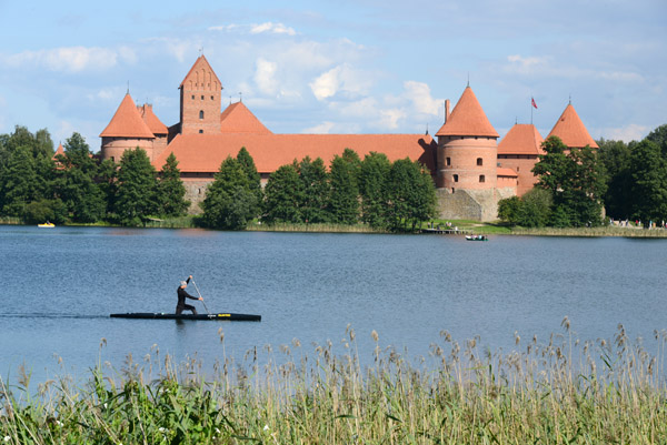 Lake Galvė, with Trakai Castle