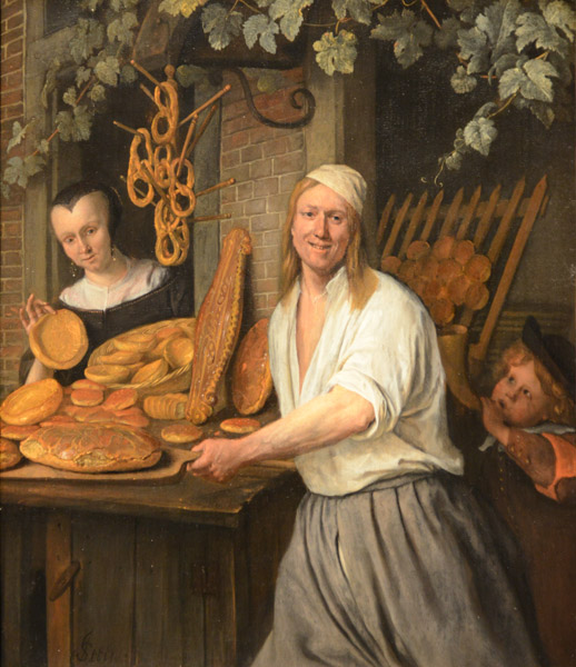 The Baker Aren't Oostwaard and his Wife, Catharina Keizerswaard, Jan Havicksz Steen, 1658
