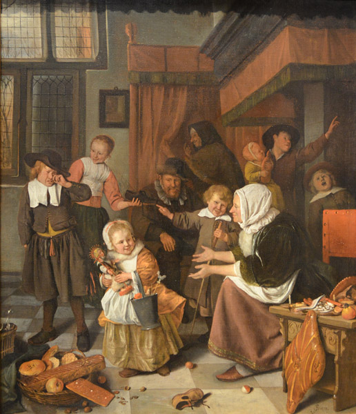 The Feast of St Nicholas, Jan Havicksz Steen, 1665-1668