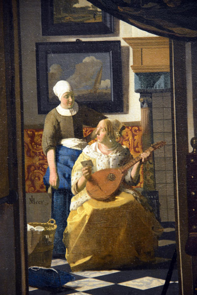 The Love Letter, Johannes Vermeer, ca 1669-1670