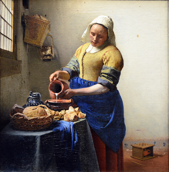 The Milkmaid, Johannes Vermeer, ca 1660