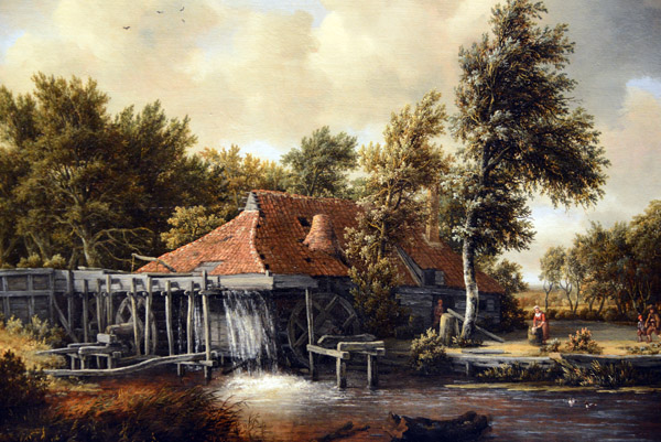 A Watermill, Meindert Hobbema, ca 1664