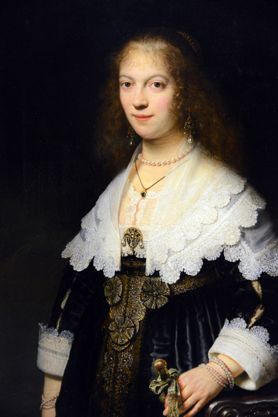 Portrait of a Woman, possibly Maria Trip, Rembrandt, 1639