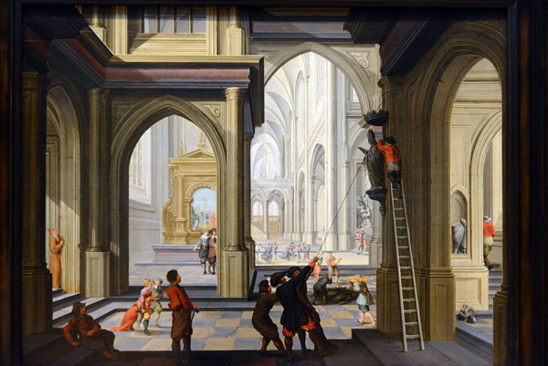 Iconoclasm in a Church, Dirck van Delen, 1630