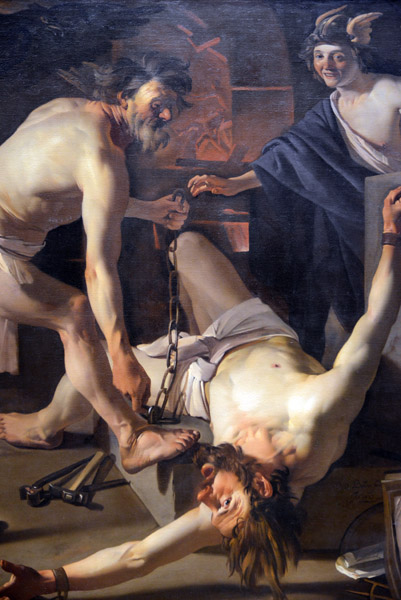 Prometheus Being Chained by Vulcan, Dirck van Baburen, ca 1623
