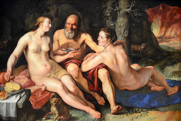 Lot and his Daughers, Hendrick Goltzius, 1616