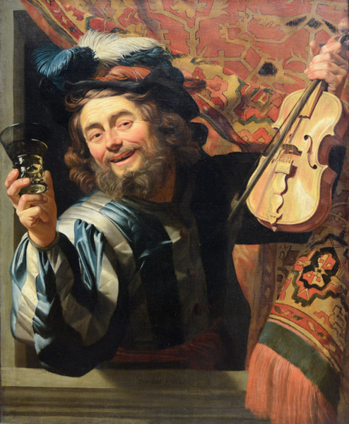The Merry Fiddler, Gerard van Honthorst, 1623