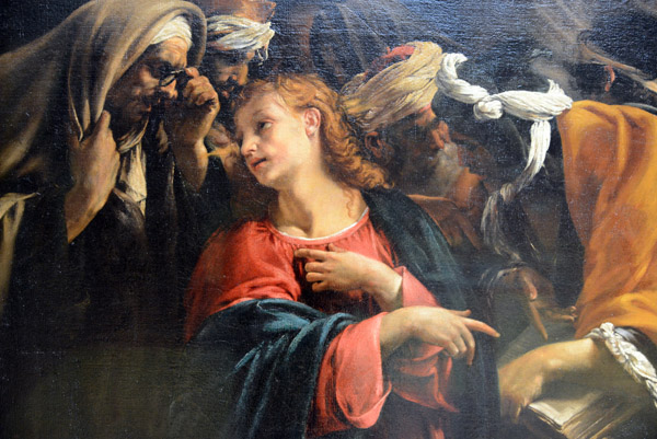 Christ among the Doctors, Orazio Borgianni, ca 1609