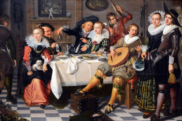 Merry Company (The Five Senses), Isack Elyas, 1629